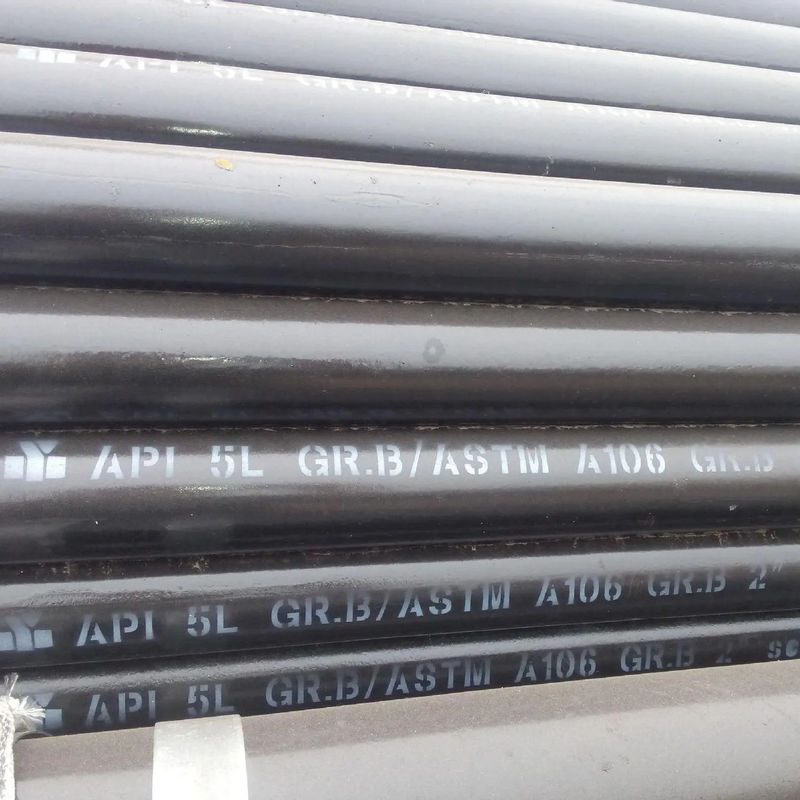 Pipeline Hot Rolled Petroleum Tube Round Iron Api 5l Gr B Black Painted 6m Length